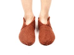 You will get 10% off when you buy 2 items and 20% off when you buy 4 items or more from my store! You will see the discount during checkout. Spend warm and cozy evenings at home with these beautiful wool slippers. Inspiration for the slippers came from long-lived Lithuanian knitting traditions where the main value is longevity and warmness necessary to survive in long cold winters. Slippers are made from 100% natural wool yarn. They are thick and warm and very healthy for your feet. Please, sele Cozy Brown Slip-on Slippers, Comfy Brown Slippers For Fall, Cozy Brown Slippers For Winter, Nice Socks, Womens Wool Socks, Slippers Christmas, Colorful Slippers, Men's Slippers, Winter Slippers