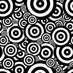 an abstract black and white background with circles