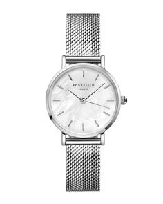 Step into the world of sophistication and grace with the Rosefield The Small Edit White Silver Watch 26WS-266, a masterpiece that pays homage to the timeless elegance of New York. This exquisite wristwatch is a celebration of classic design, encapsulated in a sleek and compact 2.6 cm case size that whispers vintage inspiration. It is the epitome of refined charm, destined to be a cherished addition to any watch collection. Every aspect of the Small Edit is a testament to meticulous craftsmanship Vintage Watches Women Silver, Feminine Aura, Delicate Feminine, Deep Winter, Vintage Inspiration, Mesh Bracelet, Detailed Design, Stainless Steel Mesh, Steel Mesh