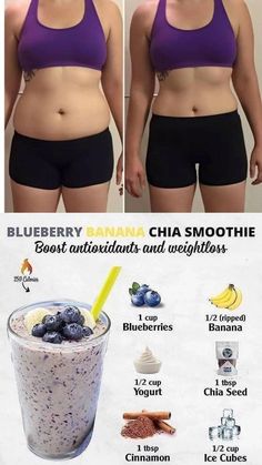 blueberry banana chia smoothie Chia Smoothie, Smoothies Vegan, Easy Healthy Smoothies, Smoothie Recipes Healthy Breakfast, Detox Smoothie Recipes, Smoothie Drink Recipes, Smoothie Detox, Smoothie Challenge, Makanan Diet