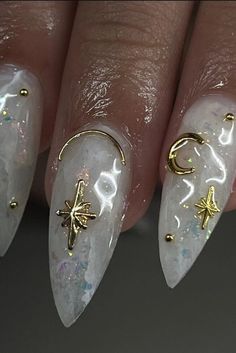 Nagellack Trends, Nails Silver, Gold Prom, Nails Gold, Green Prom, 2024 Prom, Nails Green, Gold Nail, Nails Square