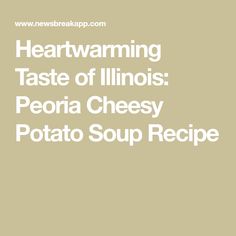 heartwarming taste of illinois pecora cheesy potato soup recipe