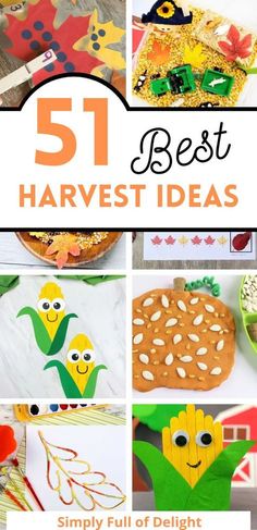 the best harvest crafts for kids to make