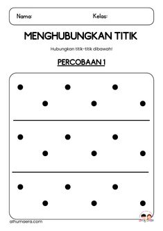 the worksheet for pecobaan 1 is shown in black and white