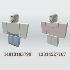 three different types of paper toys with numbers in front of them and the same one behind it