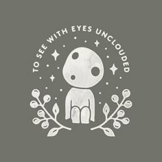 the logo for to see with eyes unclouded, featuring an image of a spaceman