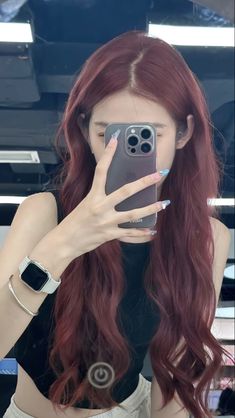 Red Dyed Hair, Cozy Interiors, Haircare Tips, Korean Hair Color, Red Hair Inspo, Wine Hair, Crafts Diy Projects, Hobby Ideas