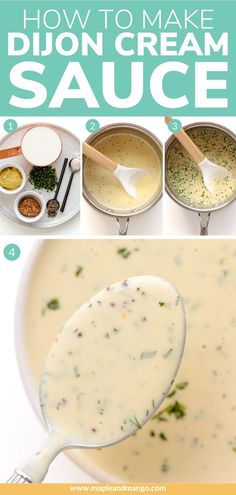 how to make dijon cream sauce