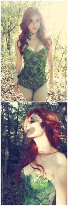 OMFG !!!! This is PERFECTION. Exactly what I've been looking for. Ivy Halloween Costume, Ivy Cosplay, Pamela Isley, Ivy Costume, Poison Ivy Cosplay, Future Costume, Belle Cosplay, Poison Ivy Costumes, Wow Photo