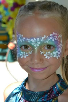 Face Painting Flowers, Princess Face Painting, Mask Face Paint, Kids Face Painting, Girl Face Painting, Flower Mask, Face Painting Inspiration, Face Painting Tutorials, Festival Face