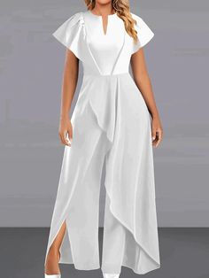 Save with code: “SAVEPIN50” - Dress to impress outfit ideas, from casual and business casual to trendy and occasion-specific styles, including spring, summer, concert, and graduation outfits, along with accessories like shoes and piercings Elegant V-Neck Wide Leg Jumpsuits for Women Step into sophistication and style with our Elegant V-Neck Wide Leg Jumpsuits designed for women who appreciate both comfort and glamour. Available in classic Black, pristine White, and a bold Wine hue, these jumpsui Elegant Stretch Jumpsuits And Rompers In Solid Color, Summer Plain Jumpsuits And Rompers, White Solid Color Jumpsuits And Rompers For Party, Fitted Plain Summer Jumpsuits And Rompers, Summer Fitted Plain Jumpsuits And Rompers, Elegant Solid Color Summer Jumpsuits And Rompers, Formal Stretch Solid Color Jumpsuits And Rompers, White Casual Jumpsuits And Rompers For Night Out, Spring Party Solid Color Jumpsuits And Rompers