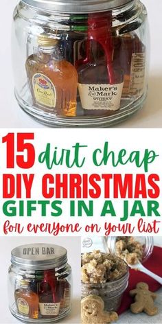 christmas gifts in a jar for everyone on your list