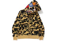 #bape #supreme #hypebeast #nike #offwhite #yeezy #adidas #jordan #abathingape #streetwear #hype #sale #fashion #bapejapan #bapeforsale #supremeforsale #bapeshark #jualbape #stussy #sneakerhead #bathingape #sneakers #kaws #gucci #champion #airjordan #vintage #supremenewyork #palace #bhfyp Bape Sweater, Bape Shark Hoodie, Double Hoodie, Yellow Camo, Hoodie Yellow, Underground Clothing, Camo And Red, Bape Hoodie, Shark Hoodie