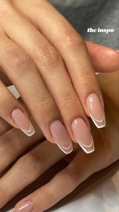 Simple Graduation Nails, Trip Nails, Grad Nails, French Manicure Nail Designs, Future Nails, Manicure Nail Designs, Valentine Nails, French Manicure Nails, Casual Nails