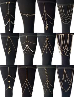 PRICES MAY VARY. LEG CHAIN SET:12Pcs Sexy Thigh Chains, Include 2 Kinds of Snake Chain, Pearl Chain, Heart Chain, Multi-layer CZ Chain, Simple Crystal Thigh Chain, etc, Various Styles and Designs Leg Chain, Highlight your perfect and Sexy Body, Make you More Confident and Charming in the Crowd ADJUSTABLE DESIGN: Each Thigh Chain with Elastic Band tha...#Vibrant #Fusion #The #Exploring #World #and #Modernity #Organizers #the #the #Latina #of #Tradition #Jewelry #of #A #Art #Exploring #Gemstone Cute Outfits For Clubs Night, Silver Body Jewelry, Leg Chain Diy, Back Jewelry Wedding, Body Jewelry Chains, Body Chain Jewelry Outfit