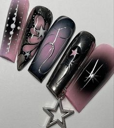 Future Mood, Pretty Tips, Square Nail, Airbrush Nails, Chrome Nail, Blush Nails