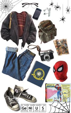 Peter Parker Outfit Ideas, Peter Parker Outfit, Spiderman Outfit, Parker Outfit, Peter Parker Spiderman, Masc Outfits, Mood Clothes, Funky Outfits, Cool Fits