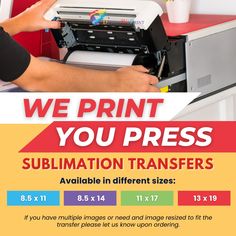 an advertisement for a printer that is being used to print the same image on it