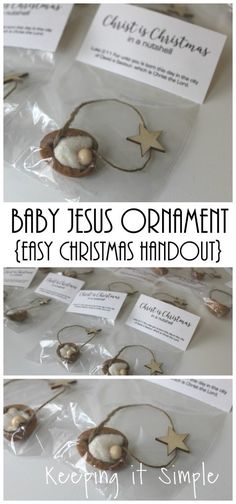 baby jesus ornament easy christmas handout for the kids to make it in