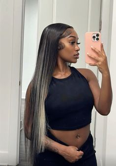 Pelo Color Vino, Quick Weave Hairstyles, Pretty Braided Hairstyles, Hair Laid, Baddie Hairstyles, Aesthetic Hair, Weave Hairstyles, Hair Highlights