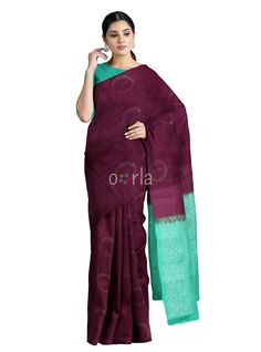 Vanya - Grape Wine & Teal Green Bhutta Handloom Tencel (Vegan Silk) Saree Experience the elegance of the Vanya saree, featuring a stunning combination of grape wine and teal green hues. Crafted from handloom Tencel, this vegan silk saree offers a luxurious feel and a timeless look, perfect for any occasion. Features Handloom woven for a unique texture Elegant grape wine and teal green color combination Soft and luxurious vegan silk fabric Eco-friendly and sustainable material Specifications Leng Teal Green Color Combination, Wine Color Saree, Green Color Combination, Green Color Combinations, Grape Wine, Teal Green Color, Good Color Combinations, Green Hues, Pastel Purple