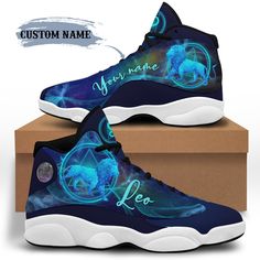 men women high top trainers, handmade sneakers, personalized zodiac leo sign shoes, custom name shoes, gift for him, gift for her Each of our Shoes is custom handmade with a premium rubber outsole for traction and exceptional durability. High Quality 3D Printing 100% Vegan leather Memory EVA insole for maximum comfort Robust and flexible rubber outsole Please allow 5-7 days production time Please Note this is not Brand Nike or Adidas Shoes,This is handmade similar sneakers made by our factory. W Personalized Sneakers, January Birthday Gifts, February Birthday Gifts, Jordan 13 Shoes, 13 November, Jordan Shoes Girls, November Birthday, June Birthday, April Birthday