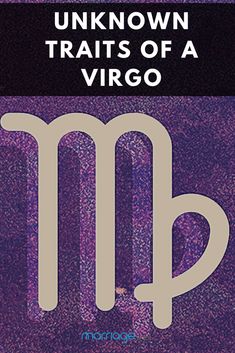 the cover for unknown traits of a virgo, with an image of a zodiac sign