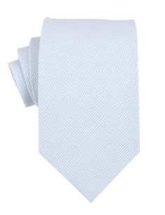 Light Blue and White Pinstripes Cotton Necktie | Wedding Ties Ties Neckties | The Brothers at OTAA.COM Wedding Ties For Men, Lapel Flower, Classic White Shirt, Blue Anchor, Ties For Men, Wedding Ties, Azure Blue, Blue Dot, Cotton Lights