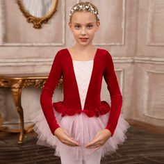 BW Girls Long Sleeve Tutu Dresses Red Tutu Dresses, Girls Leotards, Dresses Red, Tutu Dress, Girls Long Sleeve, Height And Weight, Hip Length, Dress Fabric, Leotards