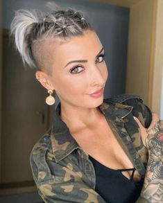 Updos For Undercut Hair, Short Curly Bob With Undercut, Wavy Hair Shaved Sides, Updos With Undercut, Pixie With Shaved Sides And Back, Pixie Haircut Undercut Shaved Sides, Undercut Updos, Undercut Updo Hairstyles