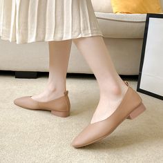 Summer Office Ballet Flats With Round Toe, Spring Office Beige Ballet Flats, Beige Slip-on Pointed Toe Flats For Work, Summer Office Pointed Toe Slip-on Flats, Summer Office Slip-on Pointed Toe Flats, Round Toe Flats For Summer Office Wear, Summer Office Flats With Round Toe, Beige Slip-on Pointed Toe Ballet Flats, Beige Pointed Toe Slip-on Ballet Flats