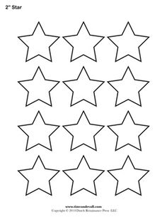 the star pattern is shown in black and white, with several smaller stars on each side