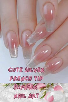 Cute Silver French Tip Summer Nail Art: Vacation Nails, Trendy Summer Nails, Fun Spring Nails, Summer Nail Ideas, Two Color French Tip Nails, Europe Summer Nails, Sun Nails, College Graduation Nails, Short Classy Nails, Dominican Nails, Hawaiian Flower Nails Acrylic, Tropical Nail Designs, Mexican Style Nails, Spring Stiletto Nails, Summer Almond Nails, Hot Summer Nails, Summer Nail Art,  Nail Designs, 4th of July Nails, Pink Summer Nails, Summer Nail 2024 Trends, Bright Nails, Tropical Nails, Beach Nails, Summer Bright Nails, Rainbow Nails Design, Maximalist Nails, Cute Funky Nails, Vibrant Summer Nails, Beach Nails, Classy Summer Nails, Trends, Summer Nail Colors, Summer Almond Nails, Ocean Nails, Spring Nail Sets, Cute Spring Nails, Fun Summer Nails, Neon Pink Nails.