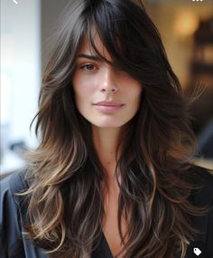 Medium Face Framing Haircut, Feathered Side Bangs, Spring Hairstyles For Long Hair, Hairstyle Long, Cute Styles, Hair 2024, Hair Crush