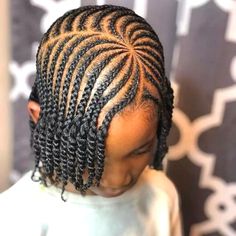 Kids Cornrow Hairstyles, Cornrows Natural Hair, Kids Style Hair, Cabello Afro Natural, Easy Hairstyles For Kids, Kids Braids, Lil Girl Hairstyles, Kid Braid Styles, Natural Hair Twists