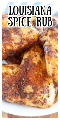 Chicken with spices. Season Chicken Wings, Wing Dry Rub, Louisiana Rub, Copycat Wingstop, Season Chicken, Chicken Rub