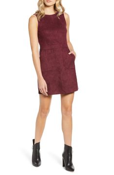 Dr nStyle - Fashion, Beauty & Lifestyle Blog Faux Suede Dress, Revolve Dresses, Minimalist Dresses, Suede Dress, Sleeveless Sheath Dress