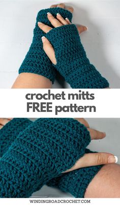 crochet mitts free pattern for fingerless gloves