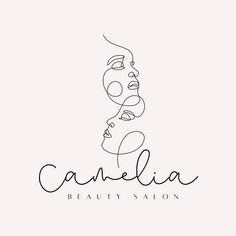 the logo for candelia beauty salon, which is located in an area that has been