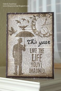 an old book page with the words, it's year live the life you've