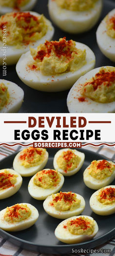 deviled eggs are an easy appetizer to make with your family and friends