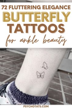 tattoo designs butterfly Tattoos For Ankle, Butterfly Outline Tattoo, Tattoo Designs Butterfly, Through Tattoo, Butterfly Ankle Tattoos, A Butterfly Tattoo, Tiny Butterfly Tattoo, Butterfly Tattoo Design, Black Butterfly Tattoo