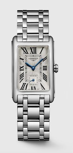 Longines Watch, Bracelet Watches Women, Minimalist Watch, Blue Steel, Square Watch, Diamond Watch, Stainless Steel Band, Roman Numerals, Adjustable Bracelet