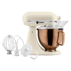 an image of a kitchen mixer set up on a white background for use in cooking