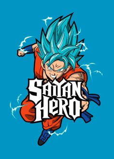 an orange shirt with the image of gohan hero on it