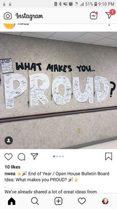 an instagram page with the words what makes you proud written on it