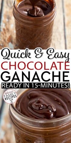 quick and easy chocolate ganache ready in 15 minutes