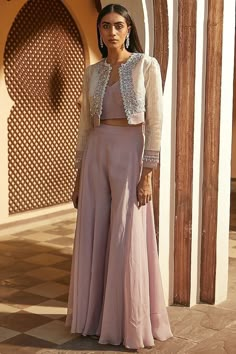 Mumbai Dressing Style, Indian Jumpsuit Outfit With Jacket, Outfit For Friends Wedding Indian, Designer Traditional Outfits Woman, Diwali Outfit Ideas For Women 2024, Dhoti Style Skirt, Dress For Diwali Festival, Diwali Dresses For Women, Indowestern Outfits Casual