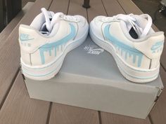 Tread into uncharted fashion territory with a custom pair of Light Blue Drip Air Force 1's. Combining deceptively bold colors and style, these shoes are perfect for risk-takers that want to make a statement. Slide into a challenge unlike any other! 🔥 🔥 100% genuine, Brand New.👟 Custom sneakers.💫 Every pair is hand-made to order.✨ Best quality waterproof and scratch-proof paints used.✨ 1000+ satisfied customers across various platforms. 🌎Free worldwide shipping,shipping within 5-12 working d Blue Waterproof Custom Sneakers For Sports, Urban Blue Custom Sneakers For Skateboarding, Blue High-top Custom Sneakers With Waterproof Paint, Blue Sporty Custom Sneakers With Waterproof Paint, Custom Blue High-top Sneakers With Waterproof Paint, Blue Fade-resistant Lace-up Custom Sneakers, Blue Custom Sneakers With Waterproof Paint, Blue Waterproof Low-top Custom Sneakers, Blue Drip