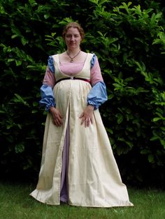 This Italian Renaissance Gown will be made to your size and color preferences. You will need to discuss what your preference of fabrics will be for: the chemise, the chemise sleeves, the overdress bodice, the gauntlets, the stomacher and the bodice skirt. It is made in two dresses, the chemise and overdress. The gauntlets will have grommets to tie on the gown. The stomacher will have modern snaps to hold in place. The overdress closes with hooks and eyes in the front. Floor-length Dresses With Historical Design And Fitted Bodice, Historical Design Dress With Fitted Bodice And Floor-length, Historical Floor-length Dress With Fitted Bodice, Floor-length Dress With Fitted Bodice And Historical Design, Empire Waist Dresses With Historical Design And Fitted Bodice, Long Sleeve Cotton Dresses With Historical Design, Long Sleeve Cotton Dress With Historical Design, Cotton Long Sleeve Dresses With Historical Design, Historical Design Fitted Cotton Dress